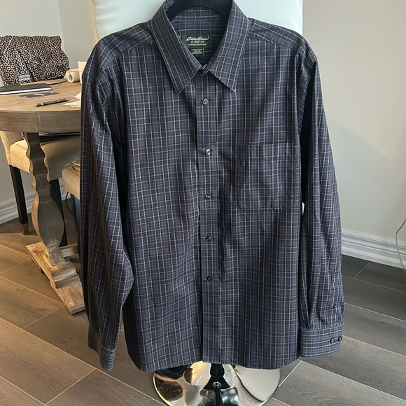 Eddie Bauer Classic Fit Button Down Cotton Shirt Size L - Picture 9 of 17